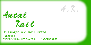 antal kail business card